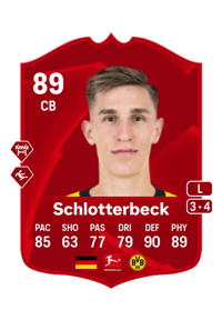 Nico Schlotterbeck POTM Bundesliga 89 OVR