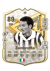 Gianluca Zambrotta FUT Immortals Icon 89 OVR