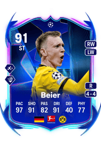 Maximilian Beier UCL Road to the Final 91 OVR