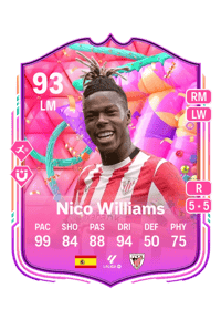 Nico Williams FUT Birthday 93 OVR