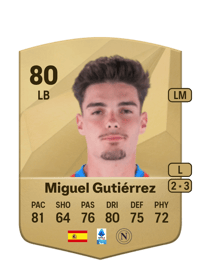 Miguel Gutiérrez Common 80 OVR