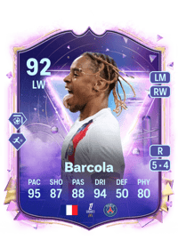 Bradley Barcola Future Stars 92 OVR