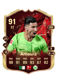 Mohamed Amoura TOTS Champions 91 OVR