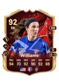 Ryan Williams TOTS Champions 92 OVR