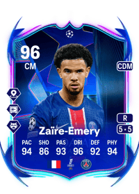 Warren Zaïre-Emery UCL Road to the Final 96 OVR