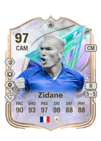 Zinedine Zidane Festival of Football: Greats of the Game ICON 97 OVR