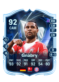 Serge Gnabry TOTS HM 92 OVR