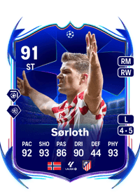 Alexander Sørloth UEFA Champions League Road to the Final 91 OVR