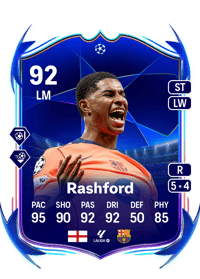 Marcus Rashford UEFA Champions League Road to the Final 92 OVR