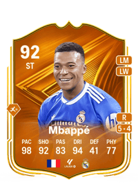 Kylian Mbappé Star Performer 92 OVR
