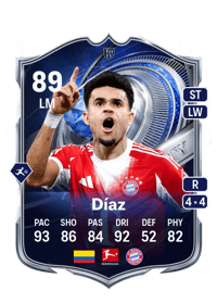 Luis Díaz TOTY Honourable Mentions 89 OVR