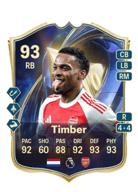 Jurriën Timber Team of the Season 93 OVR