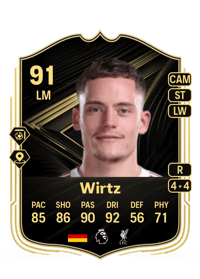 Florian Wirtz Team of the Week 91 OVR