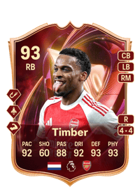 Jurriën Timber TOTS Champions 93 OVR