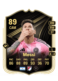 Lionel Messi Team of the Week 89 OVR
