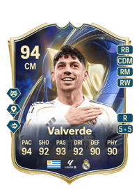 Federico Valverde Team of the Season 94 OVR
