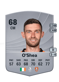 Jay O'Shea Common 68 OVR