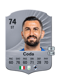 Massimo Coda Rare 74 OVR