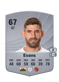 Ched Evans Common 67 OVR