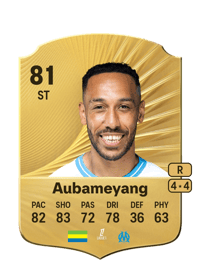 Pierre-Emerick Aubameyang Rare 81 OVR