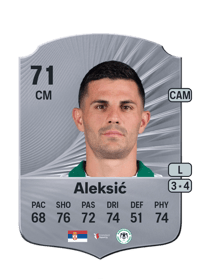 Danijel Aleksić Rare 71 OVR