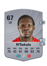 Fabrice N'Sakala Common 67 OVR