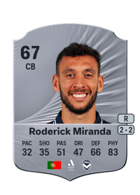 Roderick Miranda Rare 67 OVR