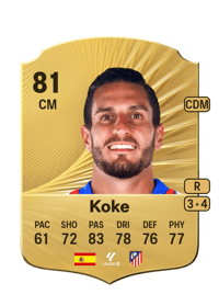 Koke Rare 81 OVR