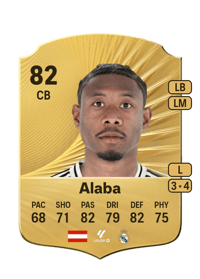 David Alaba Rare 82 OVR