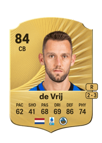 Stefan de Vrij Rare 84 OVR