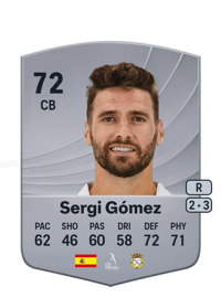 Sergi Gómez Common 72 OVR