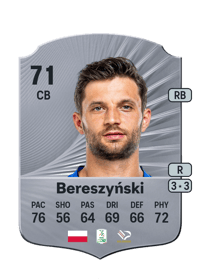 Bartosz Bereszyński Rare 71 OVR