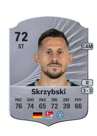Steven Skrzybski Rare 72 OVR