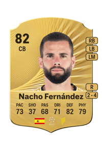 Nacho Fernández Rare 82 OVR