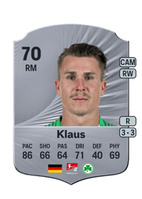 Felix Klaus Rare 70 OVR