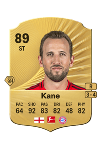 Harry Kane Rare 89 OVR