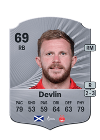Nicky Devlin Rare 69 OVR