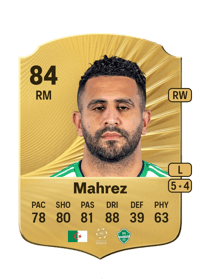 Riyad Mahrez Rare 84 OVR