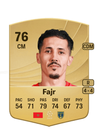 Fayçal Fajr Common 76 OVR