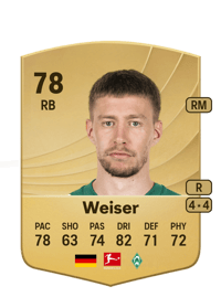Mitchell Weiser Common 78 OVR