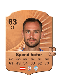 Lukas Spendlhofer Rare 63 OVR