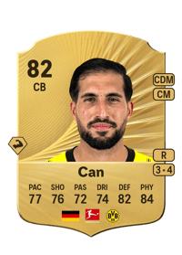 Emre Can Rare 82 OVR