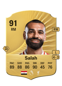 Mohamed Salah Rare 91 OVR