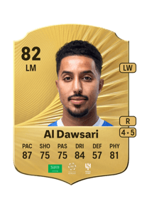 Salem Al Dawsari Rare 82 OVR