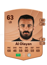 Madallah Al Olayan Common 63 OVR