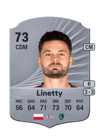 Karol Linetty Rare 73 OVR