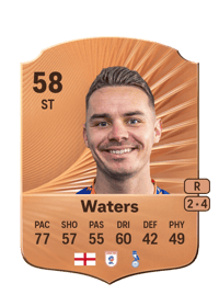 Billy Waters Rare 58 OVR