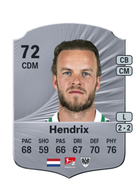 Jorrit Hendrix Rare 72 OVR