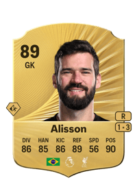 Alisson Rare 89 OVR