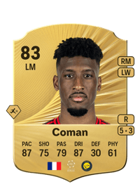 Kingsley Coman Rare 83 OVR